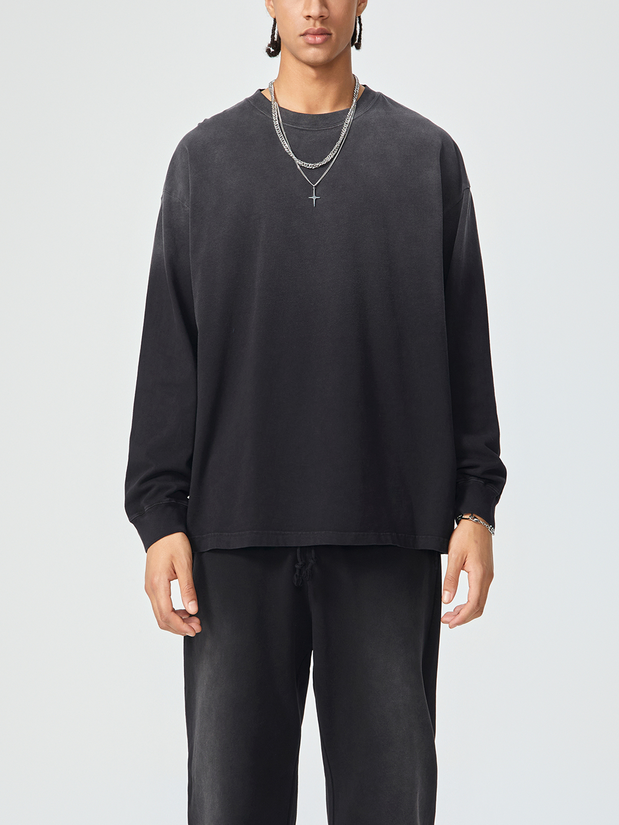 トップス UNUSED/22AW long sleeve panel border tee UNUSED [ US2430 (Long sleeve border T-shirt) ] | ロイド